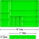 ERNST Tool Organizer Tray, Green, 10-Compartments, Storage, Garage, Workshop,...