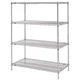 Metro Ez1860nc-4 Wire Shlv Unit, Cap:500 Lb, 18Inx74inx60in
