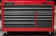 PROTO J556646B-11SG Rolling Tool Cabinet Gloss Gray Red 66" W x 27 D x 46 - DENT