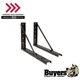 Buyers Products 1701011, 18x24" Welded Black Formed Steel Mounting Brackets