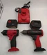 SNAP ON TOOLS CTU4410AR 3/8" Wrench CDR4450 1/2" Drill w/ Charger & 2 Batteries