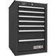 Homak BK08014552 14-1/2 in. Pro 2 7-Drawer Side Cabinet - Black New