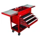 Westward 55Nj77 Westward Tool Utility Cart, 3-Drawers, Powder Coated Red, 35.5"