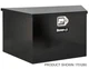 Buyers Products 1701285 16x16x49/37" Black Steel Trailer Tongue Truck Box