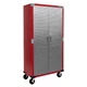 Seville Classics UltraHD 2-Door Rolling Storage Cabinet, 36" W x 18" D x 72" H