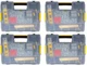 (4) ea Stanley Tools STST14022 Sort-Master Junior Small Parts Storage Organizer