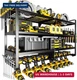 POKIPO Large Power Tool Organizer Wall Mount,4 Layers Heavy Duty Metal Loads 400