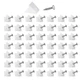 Bonsicoky 50 Pcs Repair Mending Wedges Fixing Sagging Drawer, Plastic White Bonsicoky 50 Pcs Repair Mending Wedges Fixing Sagging Drawer, Plastic White
