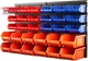 HORUSDY Wall Mounted Storage Bins Parts Rack 30PC Organizer Garage Plastic Shop