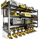 POKIPO Large Power Tool Organizer Wall Mount,4 Layers 14.68 inches, Black 
