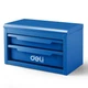 DELI Mini Tool Box with 2 Drawers and Top Storage, Small Metal Tool Box for G...
