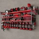 NattyDot 48" Large Power Tools Organizer Wall 49.6 x 15 x 7.9 inches, Red 