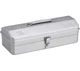 TOYO Steel Toolbox Y-350 Silver Japan Made Metal Tool Storage Box Organizer