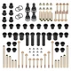 For Polaris Scrambler 850 Sportsman 550 1000 XP A-Arm Bushing Kit Front and Rear