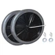 Rubbermaid FG9W71L2BLA 12 in Diameter Black Wheel Kit
