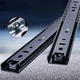 WANLIAN 1 Pair Drawer Slides 14 Inch 2 Fold Heavy Duty Ball Bearing Full Exte...