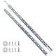 Uenhoy 1 Pair Drawer Slides 16" Full Extension Slide Track Rail Ball 16"-1pair