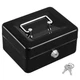 KYODOLED Cash Box with Key,Small Safe Lock Box with Portable Handle,Cash Draw...