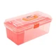Edward Tools 15&rdquo; Clear Plastic Tool Box with Removable Tray &ndash; Heavy Duty Stor...