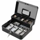 KYODOLED Locking Cash Box with Lock, Money Xl-key Black-1 