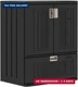 Suncast Base Storage Cabinet with Drawer for Garage Organization - Lockable Sing