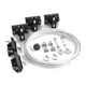 Dayton 33N203 Festoon System Kit, 1/4 In Rope, L 20 Ft