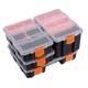 MIXPOWER 4 Piece Set Toolbox 4 Hardware, Black and Orange