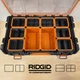 Top Nesting Insert Bins for Ridgid Pro Gear System 2.0 10-Compartment Organizer