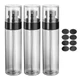 uxcell 3Pcs Small Spray Bottles, 100ml/3.4 oz Travel Clear with Black Cap 