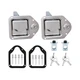 Newace Truck Tool Box Latch Replacement 2 Pack,304 Stainless Steel Paddle Han...