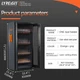 LYREIGN CNC Tool Holder Cabinet: Fits Tools &ndash; For Machining Workshops