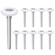 uxcell 10pcs 1.8" Nylon Garage Door Rollers for 2" 4.25" Stem, White