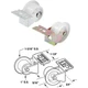 Prime-Line Steel White Nylon Front Drawer Roller  R 7147 PRIME-LINE R 7147