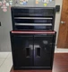 Hyper Tough Mini Tool Cabinet + Tool Box 2 Drawer Storage (Black) Bundle Set