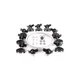 DAYTON 33N209 Festoon System Kit,1/4 In Rope,L 60 Ft 33N209