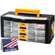 CANOPUS Craft Organizer with Drawers, 15-in Modular Drawer Case, Storage
