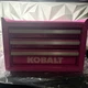 Kobalt Mini-Base 3-Drawer - Hot Pink - Steel Toolbox Box. New Open Box