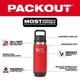 Milwaukee 48-22-8396R PACKOUT 24 oz Red Insulated Bottle/ Chug Lid/USA DEALER!