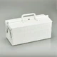 TOYO Steel 2-Tier Tool Box ST-350 White Japanese Made Cantilever Toolbox New F/S