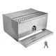 VEVOR Semi-Truck Step Tool Box 30" x 29.5" x 15.8" Heavy Duty Aluminum Toolbox