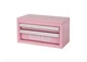 Kobalt Portable Mini Steel Toolbox 2 Drawers, Pink