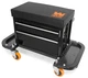 WEN GG1400 400lbs Capacity Garage Glider Rolling Tool Chest Seat w/Storage Pouch