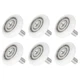uxcell 6 PCS Drawer Rollers 25mm x 7mm Wheel 4mm Step, Nylon 4mm, White 