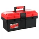 MAXPOWER Small Tool Box, 14-inch Plastic Boxes with Handle, 14&rdquo;, Red 