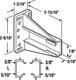 Prime-Line 221694 Plastic Side Mount Drawer Slides Track Bracket 2-3/4 L in.