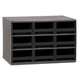 AKRO-MILS 19909BLK Bin Cab,9BlackDrwr,Black,11"H,BlackDrwr 18D807