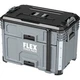 FLEX Stack Pack 2 Drawer Tool Box 22""L x 15-1/8""W x 16-5/16""H Gray CHERVON