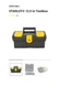 STANLEY&reg; 12.5 in Toolbox Tool Box with Lid Organizers STST13011 - Case Of FOUR!