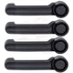 4X Door Handles Black Outside Exterior Right Left For Jeep Liberty 2008-2012