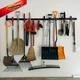 WellMade 64'' Adjustable Garden Tool Organizer, Garage 64 inch, Black+Grey 